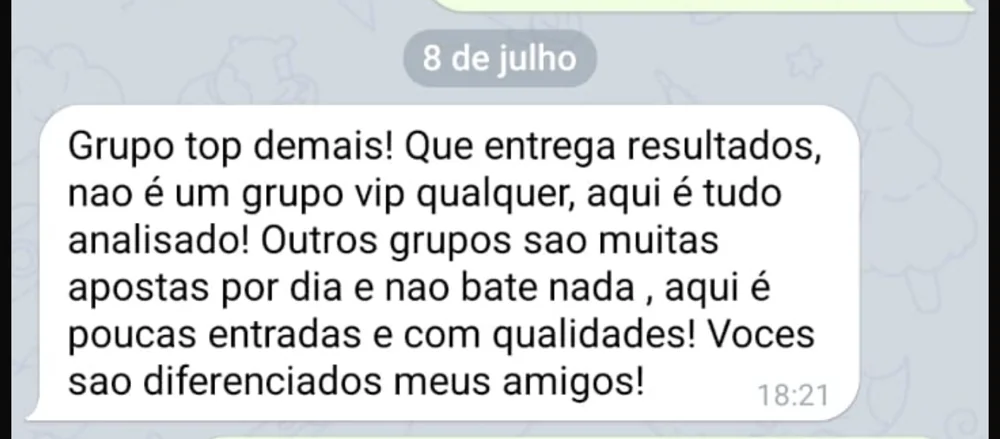 Depoimento de membro